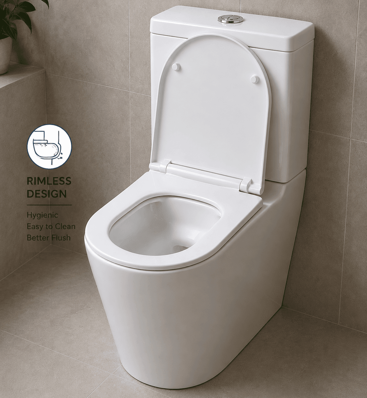 Rimless Commode